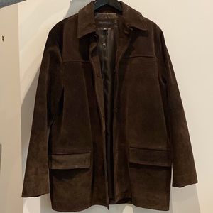 Banana Republic Suede Car Coat